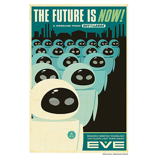 Wall-E The Future is Now Paper Giclee